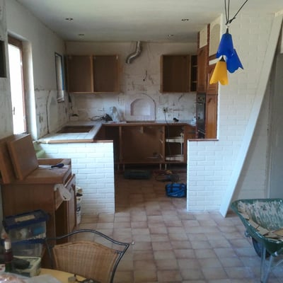 Démontage des façades, portes...
