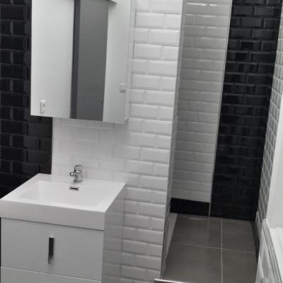 réalisation du salle de bain metro